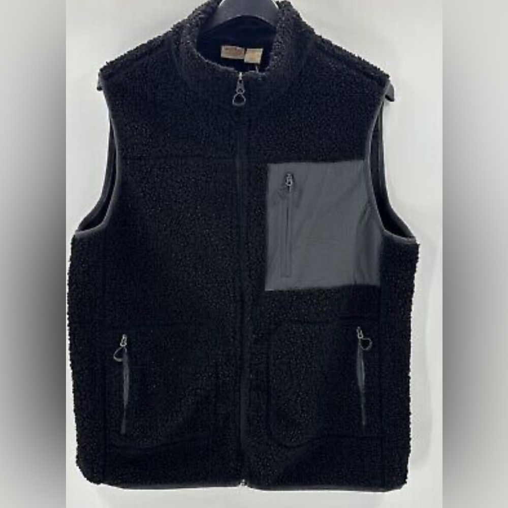 Telluride Sherpa Fleece Full Zip Vest Mens Size XL